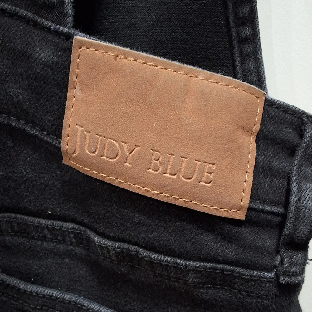 Judy Blue~Women Zoey Tummy Control Flare Denim Overalls~Black Bibs~Western~MED - Picture 4 of 11